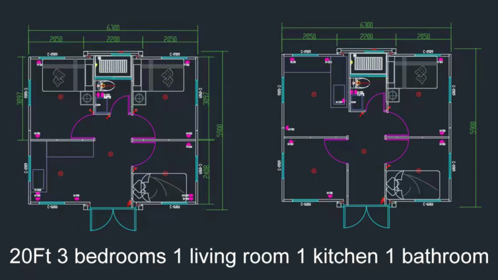 almodda 20ft Expandable House